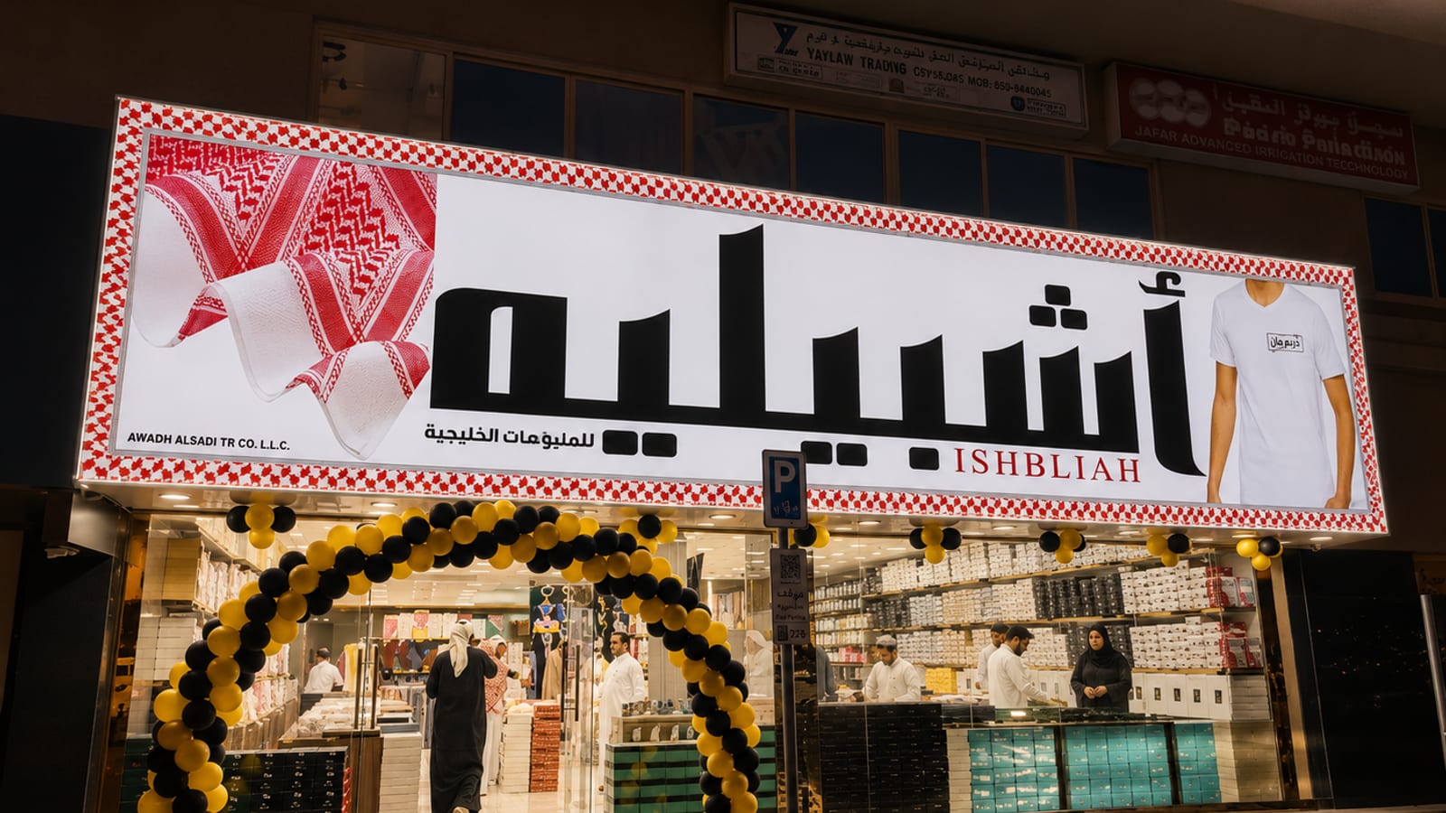واجهة فرع أشبيلية — دبي — الممزر
