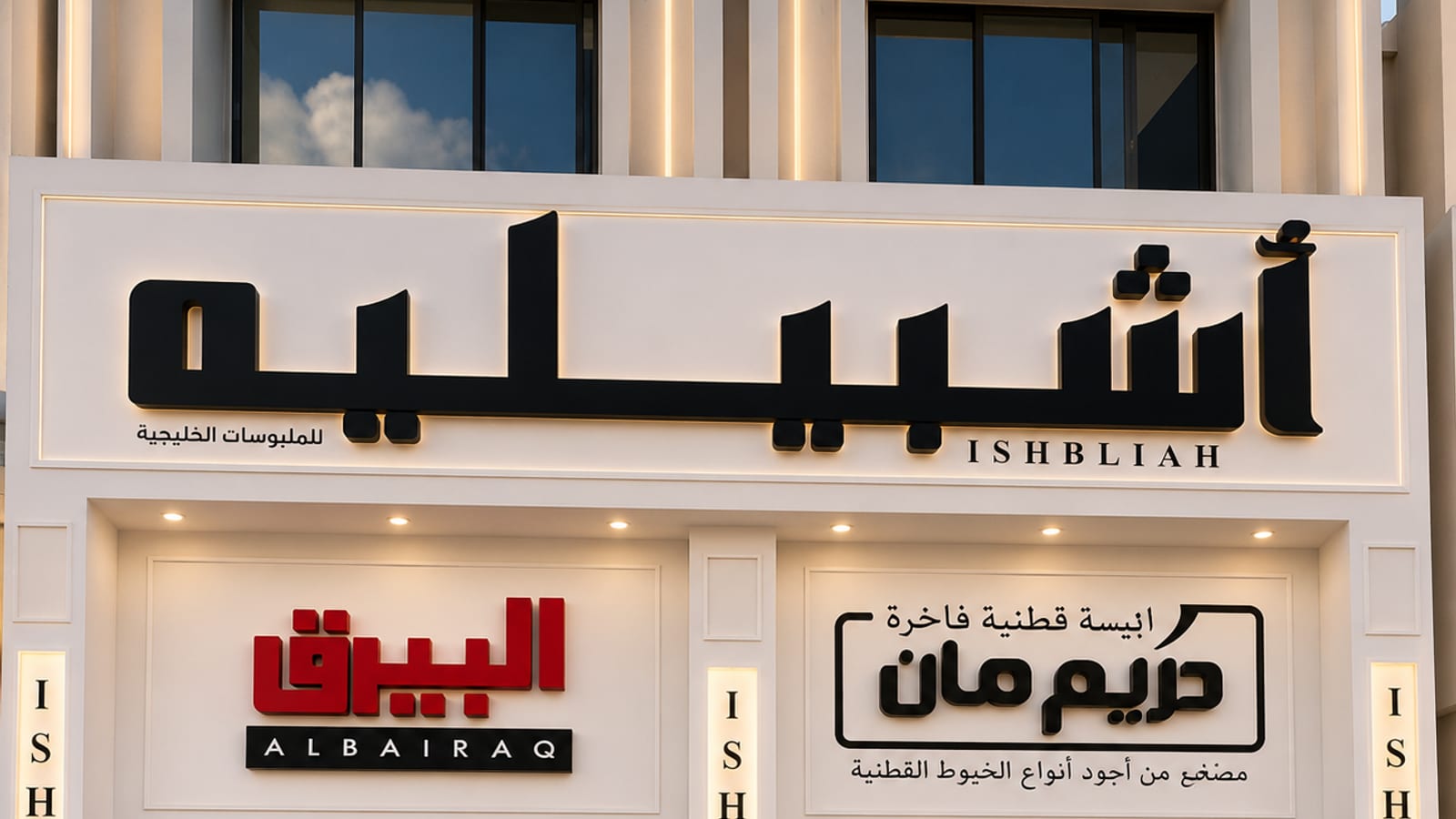واجهة فرع أشبيلية — أبوظبي — الشهامة